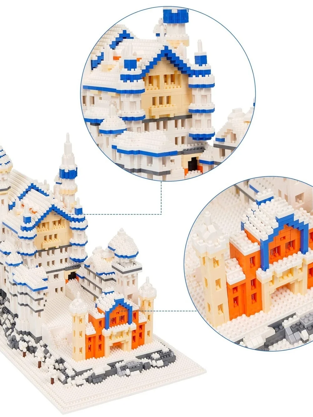 Geniteen Block Set. 4200pcs. Micro Building Blocks Neuschwanstein Castle